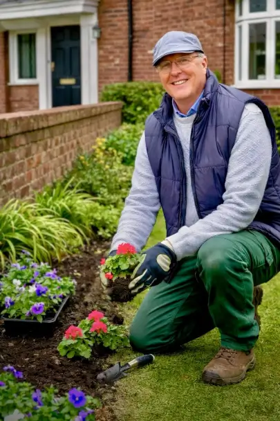Gardencare2000 the gardener Andy the gardener planting flowers /gardencare2000