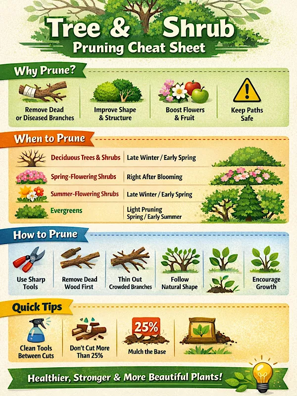 infographic/pruning shrub pruning dervice info graphic for pruning /gardencare2000/stoke on trent